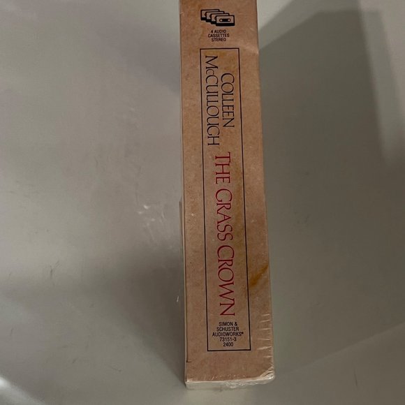 1991 VTG The Grass Crown by Colleen McCullough NIP audio 4 cassettes 360 min. - Picture 4 of 7